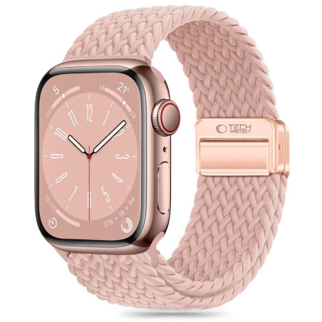 Řemínek Tech-Protect NylonMag pro Apple Watch 8 / 9 / 10 / 11 / SE (40 / 41 / 42 mm) – Dusty Rose