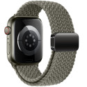 Řemínek Tech-Protect NylonMag pro Apple Watch 8 / 9 / 10 / 11 / SE / Ultra (44 / 45 / 46 / 49 mm) – Olive Grey