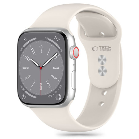 Řemínek Tech-Protect Silicone pro Apple Watch 8 / 9 / 10 / 11 / SE (40 / 41 / 42 mm) – Starlight