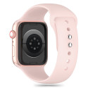 Řemínek Tech-Protect Silicone pro Apple Watch 8 / 9 / 10 / 11 / SE (40 / 41 / 42 mm) – světle růžový