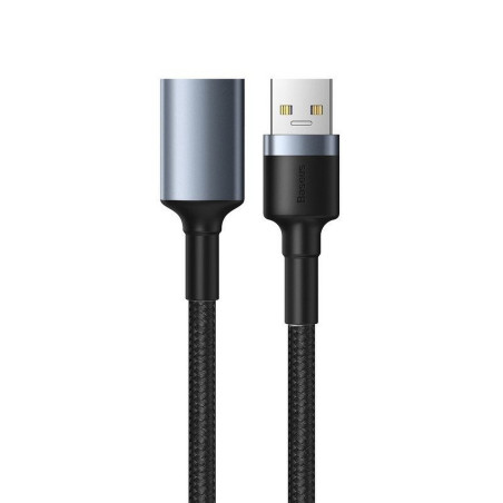 BASEUS CADKLF-B0G Cafule Prodlužovací datový a nabíjecí kabel USB3.0 samec/samice, 1m, černý