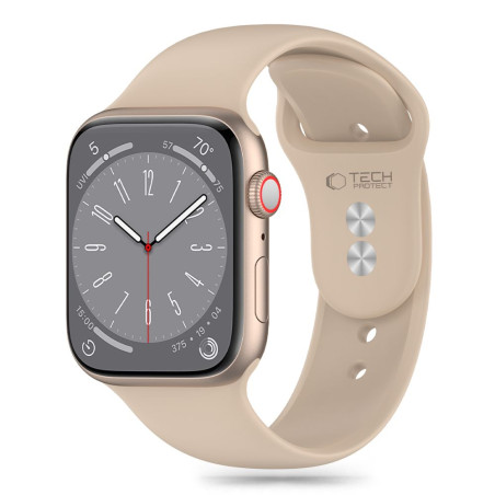 Řemínek Tech-Protect Silicone pro Apple Watch 8 / 9 / 10 / 11 / SE (40 / 41 / 42 mm) – Walnut
