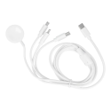 AG PREMIUM C3186 Nabíjecí USB-C kabel 4v1 (Lightning, Apple Watch, USB-C, Micro USB) 10W, 1,2 m, bílý
