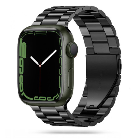 Řemínek Tech-Protect Stainless pro Apple Watch 8 / 9 / 10 / 11 / SE / Ultra (44 / 45 / 46 / 49 mm) – černý