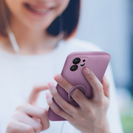 Kryt Roar Amber s ringem pro iPhone 17 – fialový