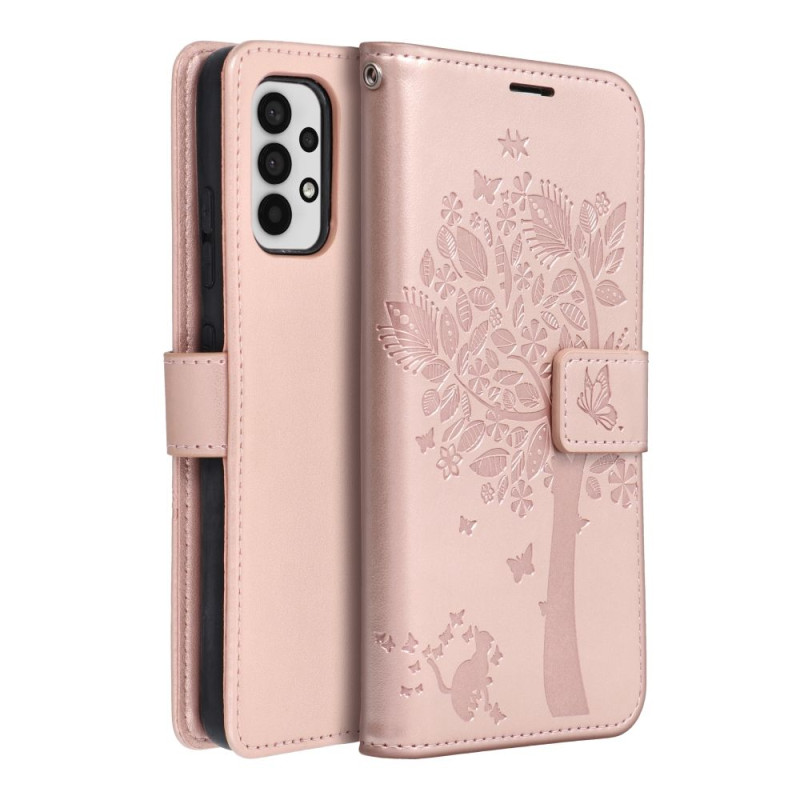 Pouzdro MEZZO BOOK pro Samsung A32 LTE (4G) - tree rose gold