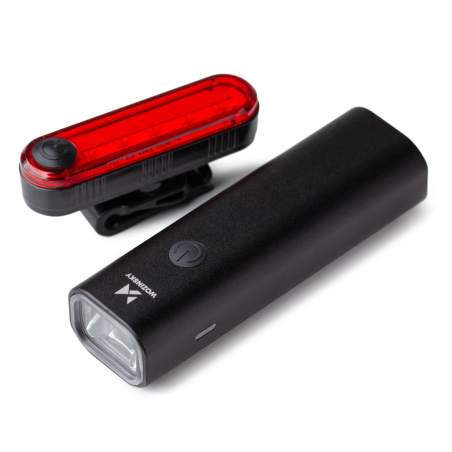 Sada předního a zadního světla na kolo Wozinsky WSBLB1 USB-C - černá