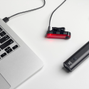 Sada předního a zadního světla na kolo Wozinsky WSBLB1 USB-C - černá