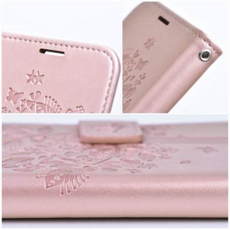 MEZZO BOOK flip kryt pro Samsung S22 – tree rose gold