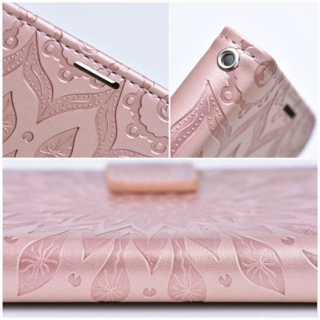 Pouzdro MEZZO BOOK pro iPhone 7/8/SE 2020/SE 2022 – růžovo-zlaté