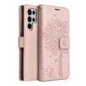 Pouzdro MEZZO BOOK pro Samsung S22 Ultra - tree rose gold