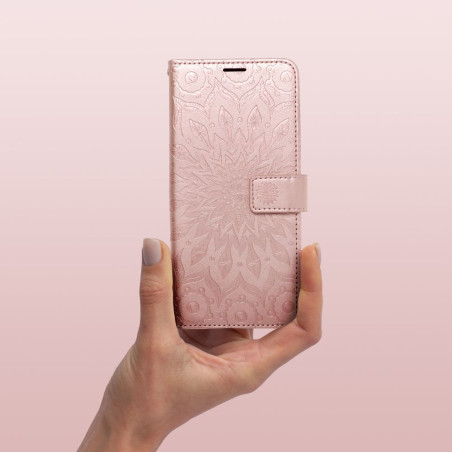 Pouzdro MEZZO pro Xiaomi Redmi 10C – růžovo-zlaté
