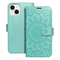 Pouzdro MEZZO BOOK pro iPhone 14 - mandala green