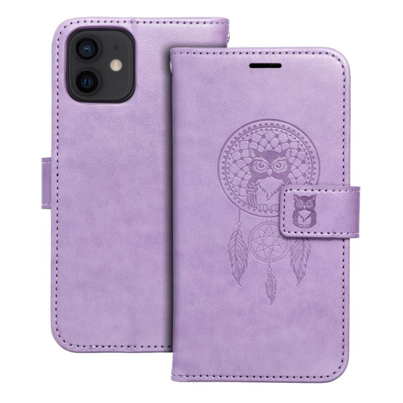 Pouzdro MEZZO Book pro iPhone 12 - dreamcatcher violet