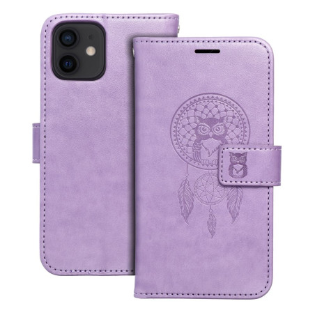 Pouzdro MEZZO Book iPhone 12 – dreamcatcher violet