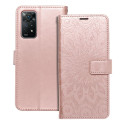 MEZZO BOOK flip pouzdro pro Redmi Note 11 Pro - růžovo-zlaté