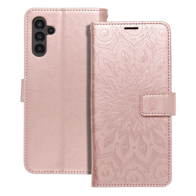 Pouzdro MEZZO BOOK pro Samsung A13 5G / A04S - mandala rose gold