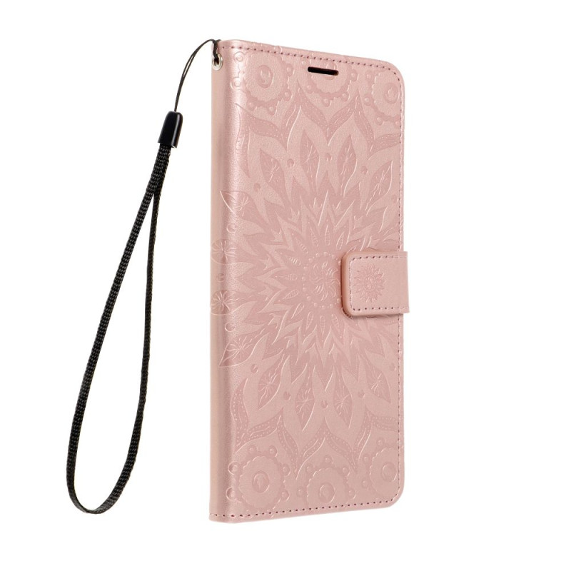 Pouzdro MEZZO BOOK pro Samsung A14 4G / A14 5G - mandala rose gold