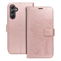 Pouzdro MEZZO BOOK Samsung A34 5G - růžovo-zlaté