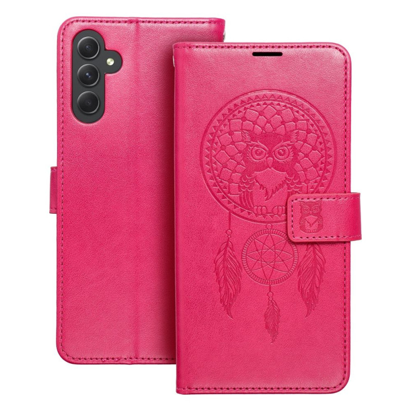 Pouzdro MEZZO Book pro Samsung A14 4G / A14 5G - dreamcatcher magenta