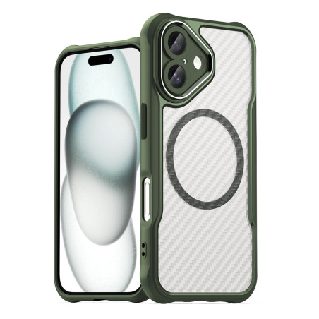 Silikonové pouzdro AG PREMIUM Leading Series MagSafe pro iPhone 16 - zelené