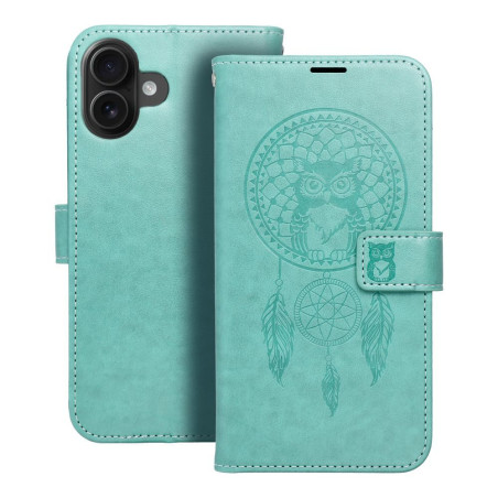 Pouzdro MEZZO BOOK pro iPhone 16 Plus - dreamcatcher green