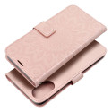 Pouzdro MEZZO BOOK iPhone 16 Plus růžovo-zlaté