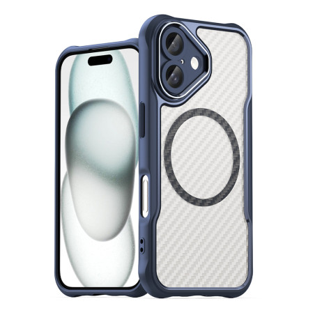 Silikonové pouzdro AG PREMIUM Leading Series MagSafe pro iPhone 16 Plus - modré