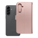 Pouzdro MEZZO Book pro Samsung A56 5G – růžovo-zlaté