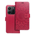 Pouzdro MEZZO BOOK pro Redmi Note 14 5G - purpurové