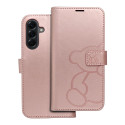 MEZZO Book flip pouzdro pro Samsung A56 5G - růžovo-zlaté