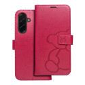 Pouzdro MEZZO Book pro Samsung A36 5G - magenta teddy bear