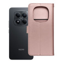 Pouzdro MEZZO Book pro Redmi Note 14 PRO 4G – růžovo-zlaté