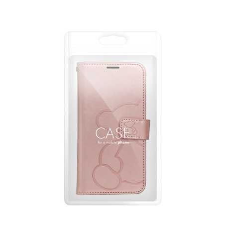 Pouzdro MEZZO BOOK pro Samsung S25 EDGE – růžovo-zlaté