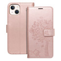 Pouzdro MEZZO BOOK iPhone 13 – růžové zlato
