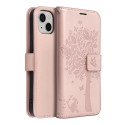 Pouzdro MEZZO BOOK iPhone 13 – růžové zlato