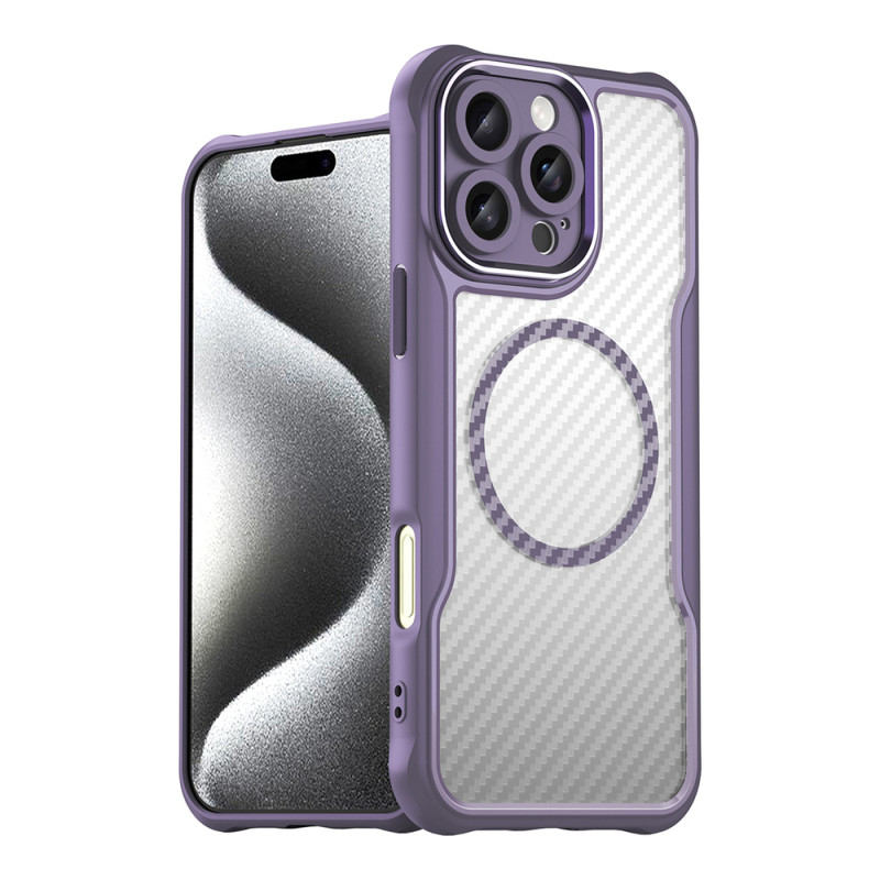 Silikonové pouzdro AG PREMIUM Leading Series MagSafe pro iPhone 16 Pro Max - fialové