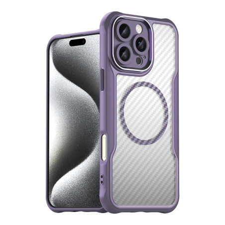 Silikonové pouzdro AG PREMIUM Leading Series MagSafe pro iPhone 16 Pro Max - fialové