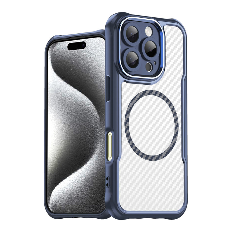 Silikonové pouzdro AG PREMIUM Leading Series MagSafe pro iPhone 16 Pro Max - modré