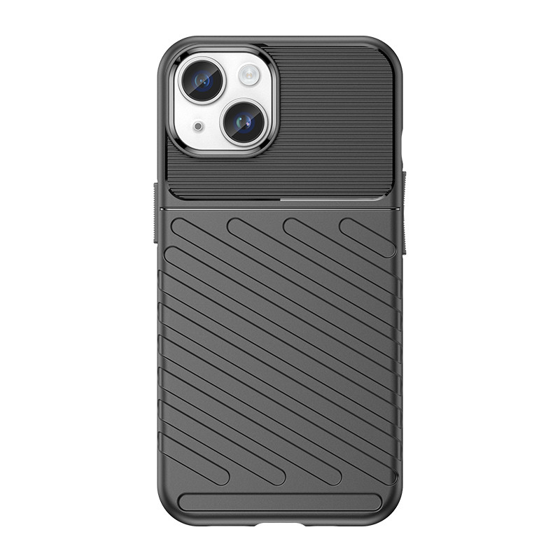 Silikonové pouzdro AG PREMIUM Thunder Case pro iPhone 15 Plus - černé