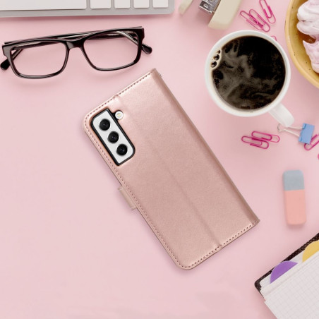MEZZO BOOK pouzdro pro Samsung A37 5G - tree rose gold