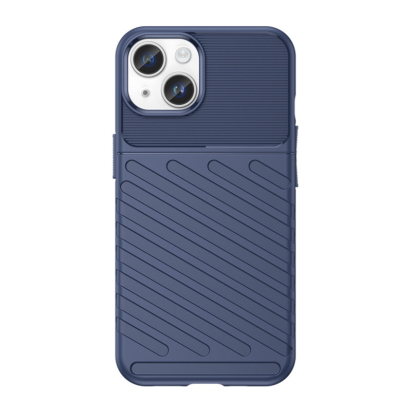 Silikonové pouzdro AG PREMIUM Thunder Case pro iPhone 15 Plus - modré
