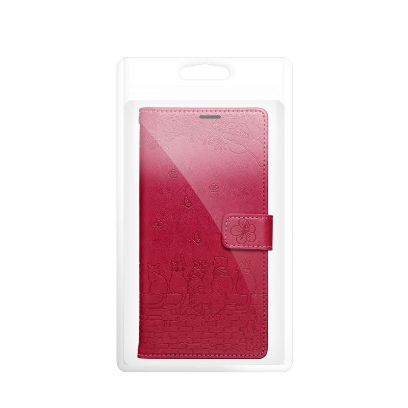 Pouzdro MEZZO BOOK pro Redmi NOTE 15 PRO 4G - cats red