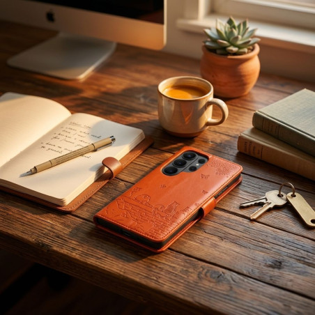Pouzdro MEZZO BOOK Redmi Note 15 Pro Plus - cats brown