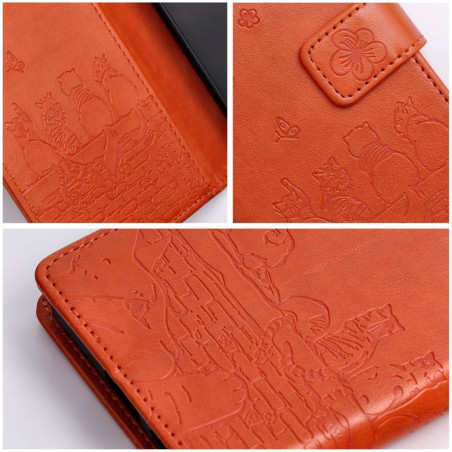 Pouzdro (flip) MEZZO BOOK iPhone 17/18 - cats brown