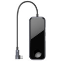 BASEUS CAHUB-AZ0G USB-C Hub 6v1 (HDMI, USB-C, 2xUSB3.0, 3.5mm, Watch nabíječka), PD až 60W, Space Grey