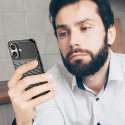 Silikonové pouzdro AG PREMIUM Thunder Case pro iPhone 16 Plus - černé