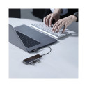 BASEUS CAHUB-BZ0G USB-C Hub 5v1 (HDMI, USB-C, 3xUSB3.0), PD až 60W, vesmírně šedá