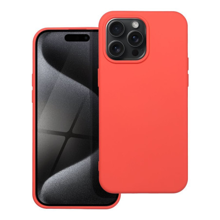 Kryt iPhone 15 PRO MAX silikon - broskvový
