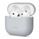 Silikonové pouzdro Tech-Protect pro Apple AirPods 4 – Crayon Grey